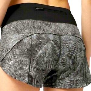 Nee Lululemon Speed Up Short 2.5” black and white 🏃‍♀️